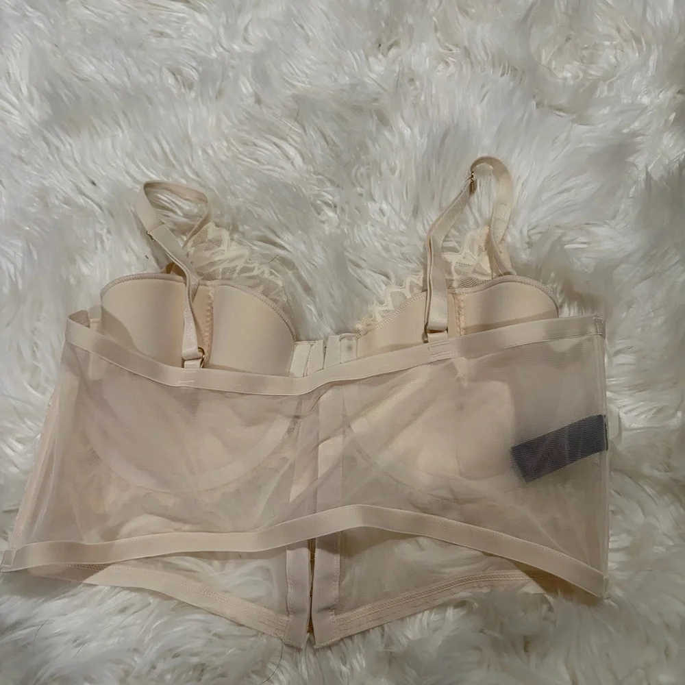 La‎ Senza cream lace bralette size L - Picture 2 of 4